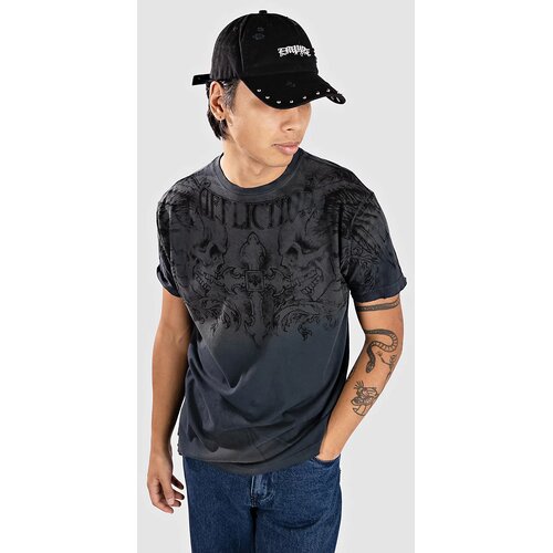Affliction Winged Up T-shirt grey vapor wash Cene