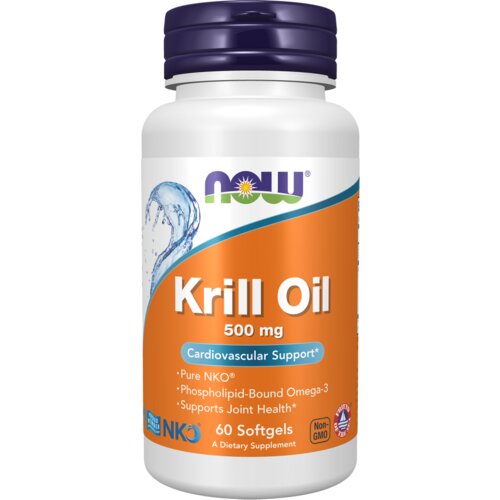Now Foods krill oil 500 mg – prirodni izvor Omega-3 za zdravlje zglobova i srca Slike