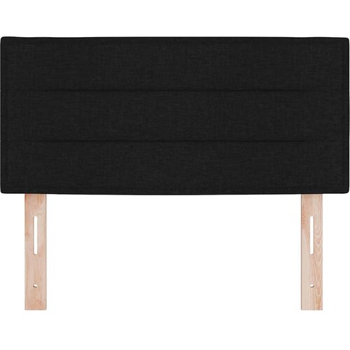  LED glava kreveta s LED trakama s uzglavljem Crna 90 cm tkanina Slike