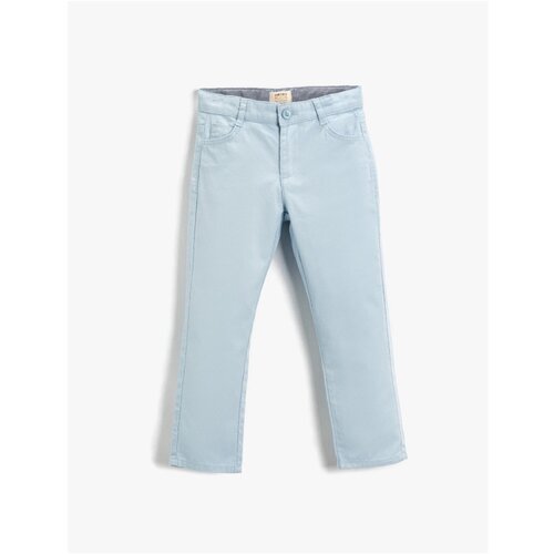 Koton Basic Woven Trousers Cotton Slike