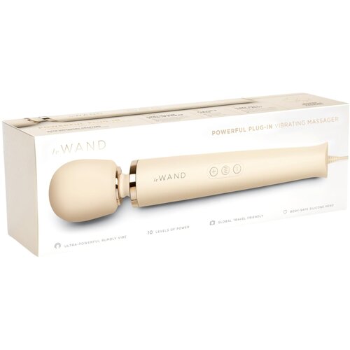 Le Wand plug-In masažni vibrator, krem Cene