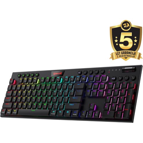 Redragon Horus Pro K618 RGB brezžična mehanska igralna tipkovnica z rdečimi stikali Cene