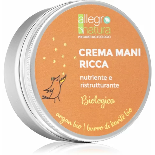 Allegro Natura hranljiva krema za ruke sa arganom i shea maslacem
