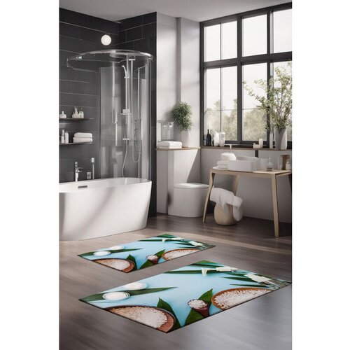  CT-5194 multicolor bathmat set (2 pieces) Cene