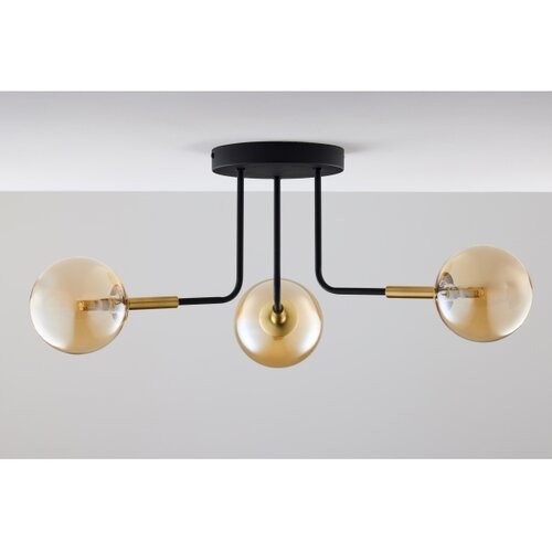 Jupiter 2037 - Luster na &amp;scaron;ipci BURANO 3xG9/10W/230V crna/zlatna/bež Slike