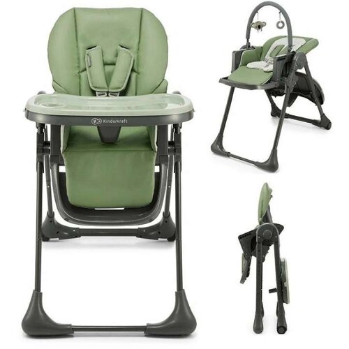 Kinderkraft stol za hranjenje Tummie green Slike