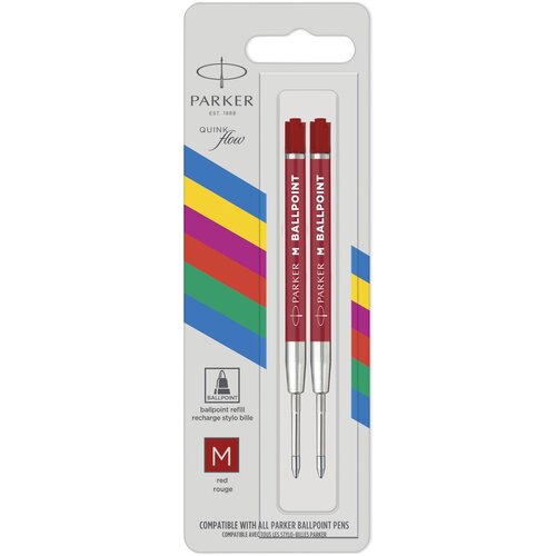 Parker 1x2 Quinkflow Basic Ballpoint Pen Refill M red Slike