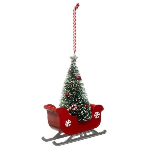 Atmosphera Novogodišnja viseća dekoracija sanke 15 cm (175834) Slike