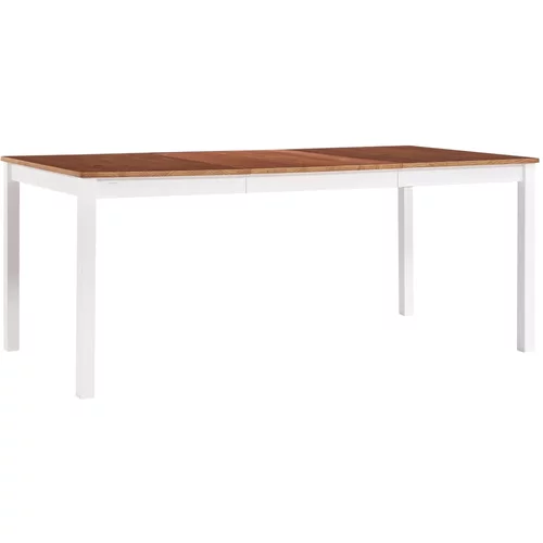  Blagavaonski stol bijelo-smeđi 180 x 90 x 73 cm od borovine