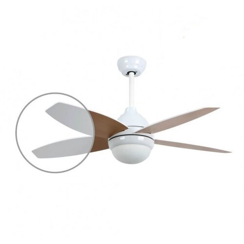 GSC plafonski ventilator 42' sa tajmerom i daljinskim, beli/drvo efekat Slike
