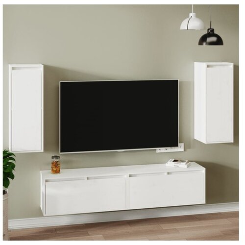  Zidni ormarići 2 kom bijeli 30 x 30 x 80 cm od masivne borovine Cijene