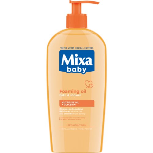 Mixa baby nježno pjenasto ulje za pranje dječje kože 400 ml za djecu Cene