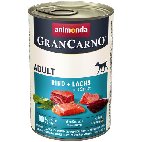 Animonda pse govedina, losos i spanać adult grancar 400g Cene