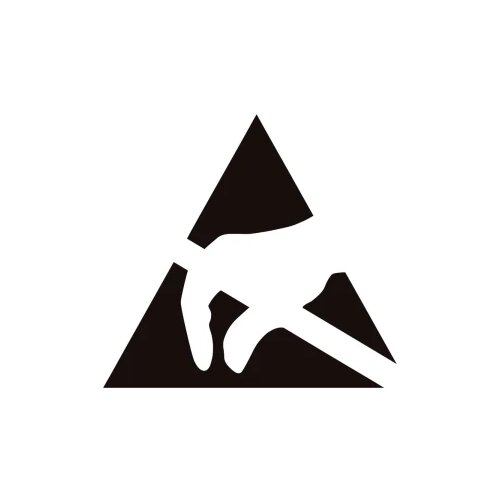 BJZ ESD logo 1000 St. crna/žuta (D x &amp;Scaron;) 9 mm x 7 mm samoljepljivo Slike