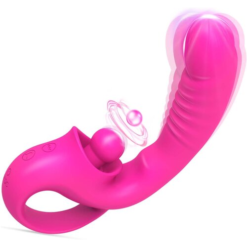 Paloqueth Best Friend Vibrator for Dual G-spot & Clitoral Stimulation Pink Cene
