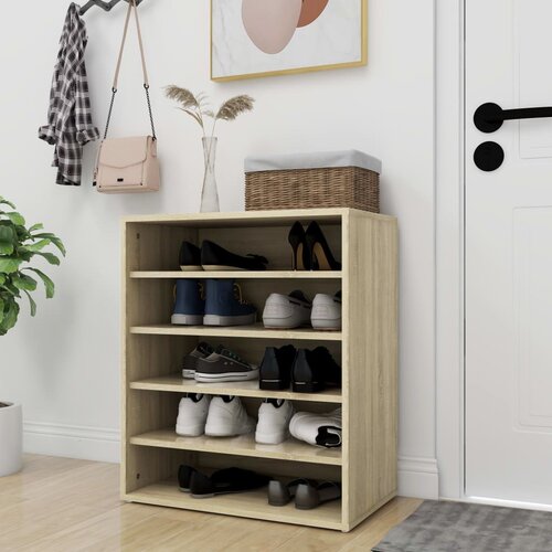 VidaXL Ormarić za cipele boja hrasta sonome 60 x 35 x 70 cm od iverice Slike