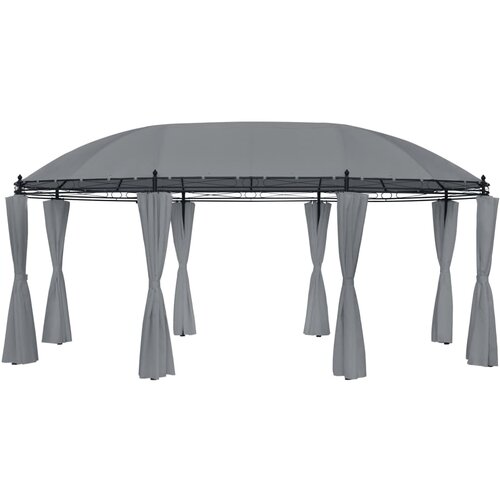 Paviljon Sjenica sa zastorima 520 x 349 x 255 cm antracit Cijene