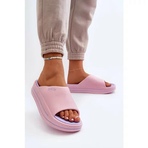 Big Star Women's platform slippers Pink