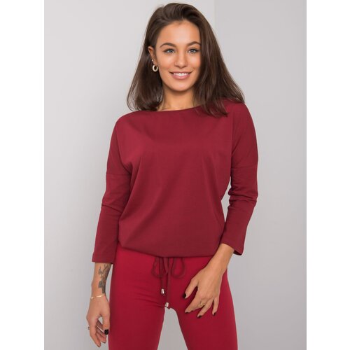 BASIC Feel Good Blouse-RV-BZ-4691.43P-burgundy Cene
