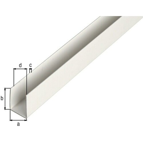 Alberts U-profil (D x Š x V: 1.000 x 21 x 10 mm, Plastika) Cijene