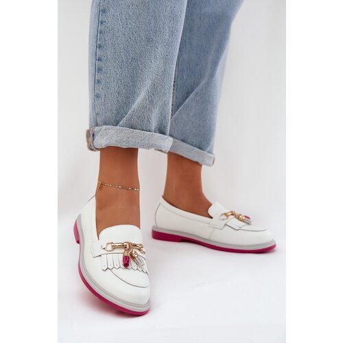 S. BARSKI Leather Elegant Moccasins On Flat Heel S.Barski Cijene