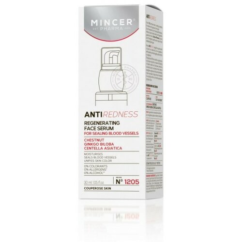 Mincer Pharma ANTI REDNESS N° 1205 - Serum za lice za učvršćivanje krvnih sudova 30ml Cene