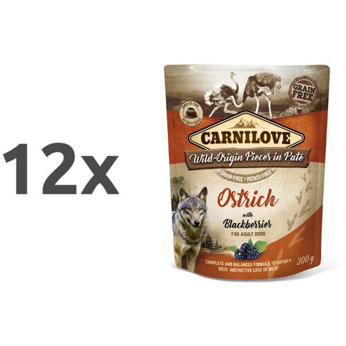 Carnilove dog adult - noj & robide, vrečka 300g 12 x 300 g Cene