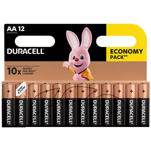 Duracell Baterija AA-LR6, 12 komada Slike
