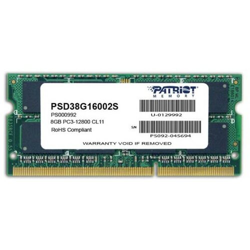 Memorija SODIMM DDR3 8GB 1600MHZ Patriot Signature PSD38G16002S Cene