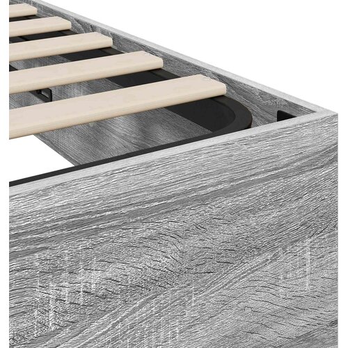  Otomanski krevet s pohranom Sivi Sonoma 203 x 180 x 25 cm Slike