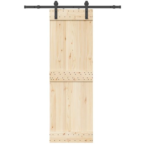 VidaXL Pribor za klizna vrata 152 cm čelični crni Slike