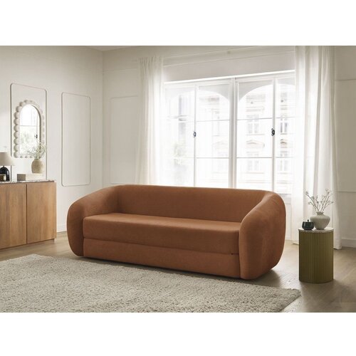 Bobochic Paris Oranžna raztegljiva sedežna garnitura iz &amp;scaron;enilje 228 cm Neyo &amp;ndash; Slike