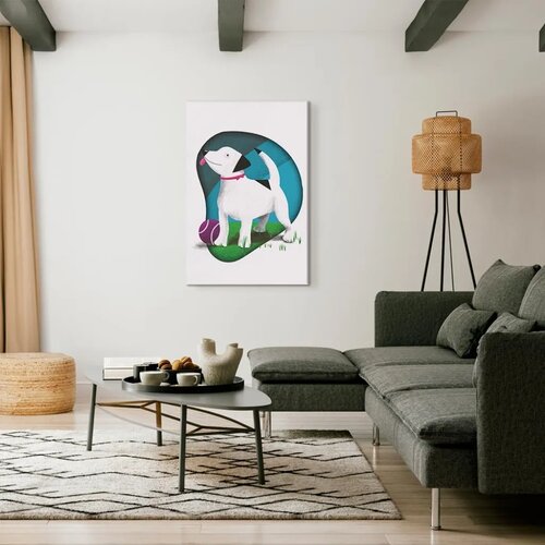  Slika - Dog and Ball (1 Part) Vertical 40x60 Premium Print Slike