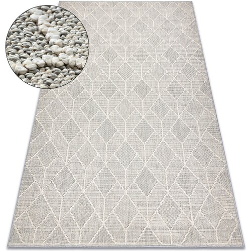 RugsX Preproge Preproga JERSEY 19231 siv - Geometrična strukturn 60x100 cm Siva Cene