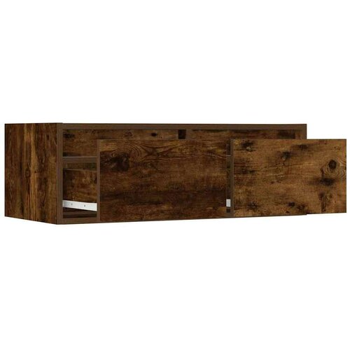 VidaXL TV ormarić s LED svjetlima boja dimljenog hrasta 75x35,5x25 cm Slike