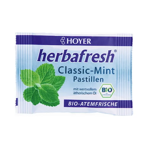 HOYER herbafresh Mint pastile BIO