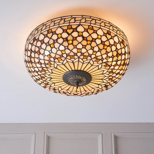 Endon 64276 - plafonsko svetlo tiffany mille feux 2xE27/60W/230V prečnik 45 cm Slike