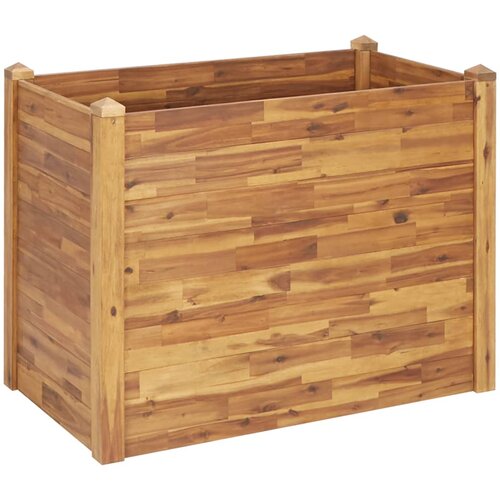  Vrtna gredica od masivnog bagremovog drva 110 x 60 x 84 cm Slike