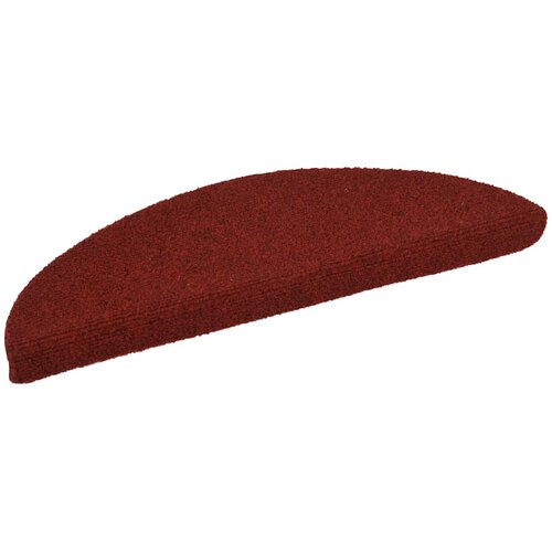  Prostirke za stepenice, samoljepljive, 15 kom, 56x17x3 cm, bordo crvene, poluokrugle Slike