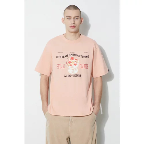 Icecream Pamučna majica Billionaire Boys Club Special Flavour za muškarce, boja: narančasta, s tiskom, IC24134