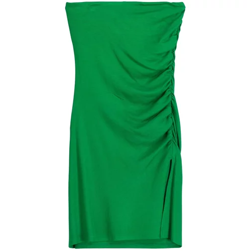 Bershka Obleka travnato zelena