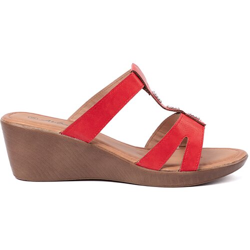 Shelvt Red women's wedge flip-flops Cijene