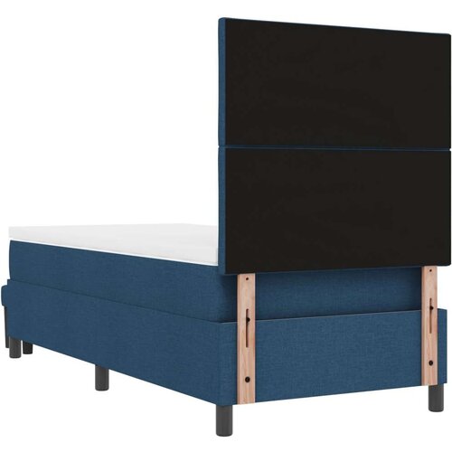  Krevet s Box Springom s Madracem &amp;amp;amp Klupom Plavi 90x190 cm Tkanina Slike
