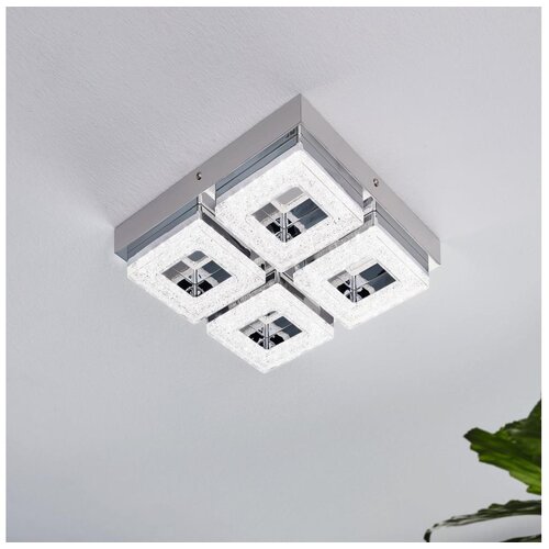 Eglo fradelo zidna/stropna/4, led, 4x4w, krom/kristal Cene