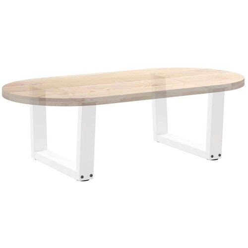  Noge blagovaonskog stola V-oblika 2 kom bijele 50x(30-31 3) cm Slike