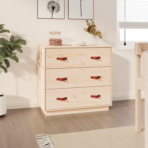 VidaXL komoda 80 x 40 x 75 cm od masivne borovine Slike
