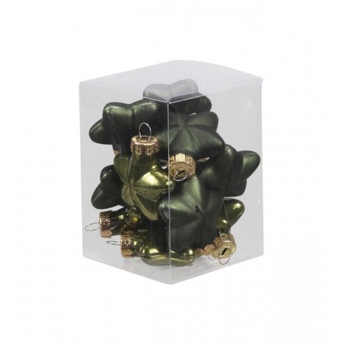 Master ukras za jelku stakleni zvjezdica 40mm zelena 12/1 113846 Cijene