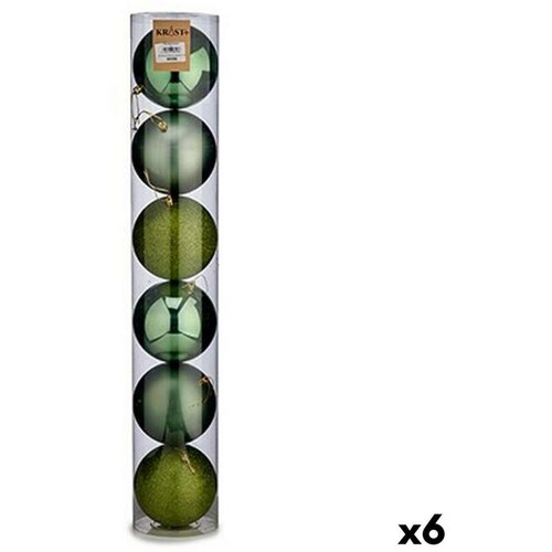  Set božićnih kuglica 6 Dijelovi Zelena Plastika Ø 12 cm (6 kom.) Cijene