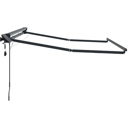  Ručni okvir tende s LED-ima Antracit 3,5 x 2,5 m Aluminij Slike