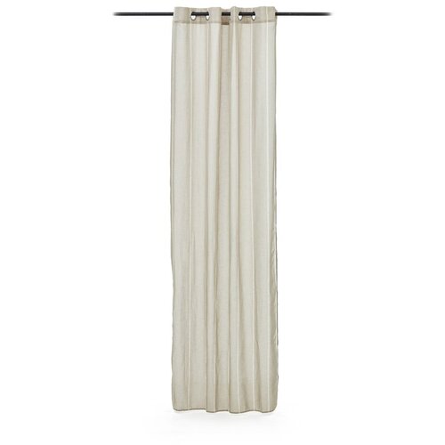Kave Home Sivo-bež prosojna zavesa 140x260 cm Marza – Cene